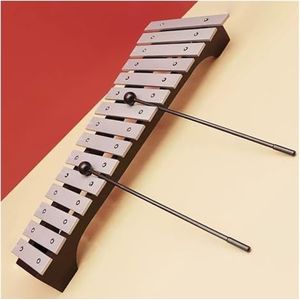 Klokkenspel Voor Beginners Standaard 15 noten aluminium zilver klokkenspel percussie-instrument met hoes