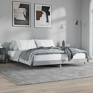 DIGBYS Bedframe Beton Grijs 120x200 cm Engineered Hout