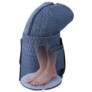 TT-YEC Draagbare Opvouwbare Voetbad, Kniehoge Voetbad Emmer, Uitgerust Met Massagevoetkussen, Multifunctionele Voetbagentas, Lichtgewicht En Ruimtebesparende Voetbad,Blauw