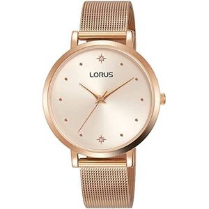 Lorus Woman Womens Analoog Quartz Horloge met roestvrij staal vergulde armband RG250PX9