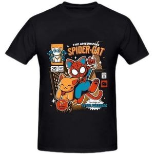 Spider-Cat-T-Shirt-Street-Fashion-Streetwear-T-Shirt-Men-Women-Couple-T-Shirt-Hip-hop.