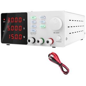 Desktopvoeding DC Lab Voeding Verstelbare Spanning 30V 5A Fijnafstelling Laboratorium Gereglementeerde Switching Bench Bron DIY Kortsluitbeveiliging, bescherming tegen overbelast