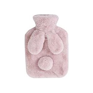 DieffematicRSD Warmwaterkruik Warmwaterkruik met schattige hoes 0,3L 0,5L 1L warmwaterzak for periode Nek Schouder Voetenwarmer (Color : Pink, Size : 500ML)