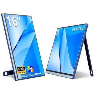 Veout - 16 inch - Draagbare Monitor - 1920 x 1200P - IPS - USB-C - Freesync - HDMI - Gamingmonitor