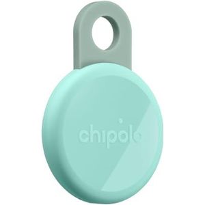 Chipolo LOOP-Oplaadbare Bluetooth tracking tag item locator voor sleutels & tassen, Apple Zoek mijn - compatibel of Google Vind plek, Laat telefoon rinkelen (Mint)