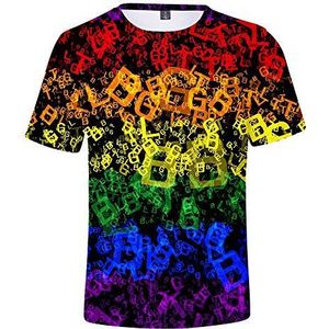 TONGS T-shirt Zomer LGBT Pride Maand Gay 3D Regenboog Hooded Sweatshirt Paar Ondershirt Honkbal Uniform Mode Casual / A9 / L