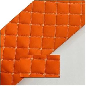 Arine Leren Stof Waterdicht Materiaal, Zacht Synthetisch For Banktassen Stoelen Auto Boot Autostoelen Doe-het-zelf Knutselen Bekleding(Orange,1.6x1m)