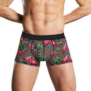 Merry Christmas Heren Ondergoed Ademend Boxer Slips Zachte Stretch Boxers Trunks