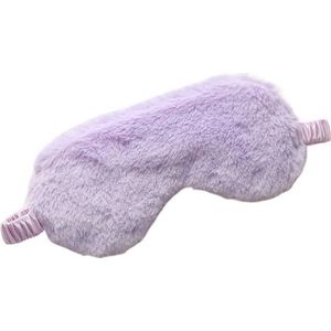 Lichtgewicht comfortabel slaapmasker, superzacht, verstelbaar, konijn, pluche oogmaskers voor slapen, werk, dutjes voor mannen en vrouwen (paars)