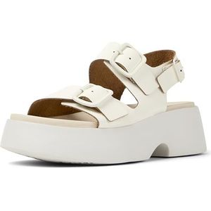Camper Tasha K201712 sandalen met platform, Natuurlijk wit 002, 37 EU