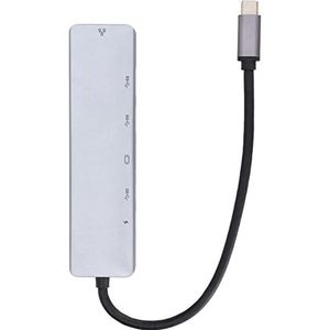 Usb C-adapter, plug-and-play Stabiele prestaties PD Snel opladen USB C-hub voor thuis voor op reis voor op kantoor