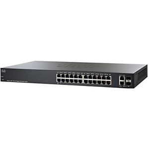 CISCO SG220-26P 26-Port Gigabit PoE Smart Plus Switch 24x 10 100 1000 met 2 Gigabit Combo 180W