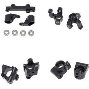 MANGRY Fusee Draagarmen Set Fit for Losi 1/18 Mini-T2.0 2WD RC Truck Upgrade Onderdelen Kit (Size : Steering 4Pcs Set)