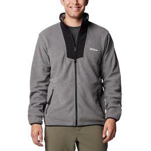 Columbia Men's Sequoia Grove Full Zip Fleece, Full Zip Fleece Jacket, City Grey Heather/Black, M