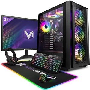 Vibox VI-2 Gaming PC Complet • 22"" Monitor • AMD Ryzen 3 3200GE 4,0 GHz • Radeon Vega 8 • 8 GB RAM • 1 TB SSD • Windows 11 • WiFi