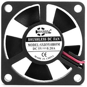 2 stuks 35mm ventilator 5V DC borstelloze koelventilator 35x35x10mm 3510 2-pins dubbele kogellagerkoeler