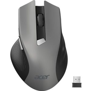 acer Ergonomische draadloze muis, 2,4 GHz computermuis met mini-USB-ontvanger, draadloze optische muis, USB, 1600 dpi, verstelbaar, 6 toetsen, compatibel met PC/Mac/Laptop/Chromebook