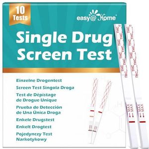 Easy@Home - Cannabis Test Strips - 10 Drugstests in Urine voor Marihuana (THC)