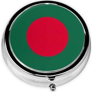 Ronde pillendoos draagbare medicijndoos voor reizen pillendoos, past zakken portefeuilles