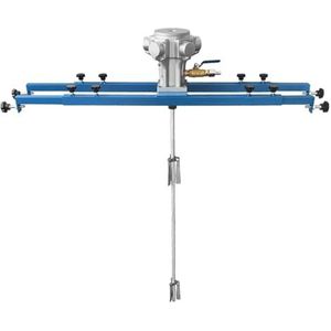 Luchtroerwerk, 1/2 pk pneumatische tankmengmachine, 1000 l verfmengmachine, mengstaaflengte 880 mm, wieldiameter 250 mm, voor inktoproerwerk