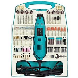 AUFUN Mini-haakse slijper set met accessoires, 226 stuks, mini-slijper, multifunctioneel gereedschap, slijpmachine inclusief koffer voor handen en doe-het-zelvers