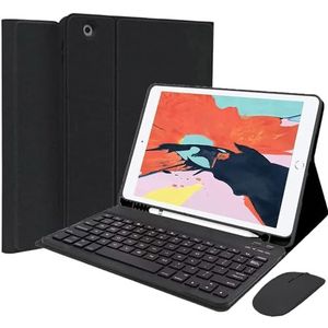 HEUCYL Keyboard Case for iPad Pro 12,9-inch 2017/2015 (Oude, 2e en 1e Generatie) Magnetisch Afneembaar Draadloos Bluetooth-Toetsenbord Slanke TPU Hoes Met Ingebouwde Penhouder En Muis,zwart