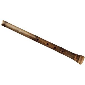 Bamboefluit E Key 5-gaats liniaal Acht verticale originele bruine bamboefluit houten muziekinstrument