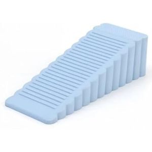 Deurstopwiggen, 1/6 stuks rubberen deurstoppers herbruikbare wigvormige schokabsorberende blokken for meubels(Blue,4PCS)