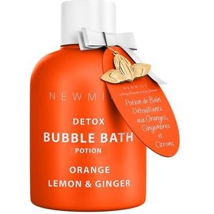 Natural Detox Bubble Bath - Oranje Gember Citroen Essentiële Oliën - Hydraterend & Relaxerend - Stress Relief - Spa Cadeau Vrouwen Mannen