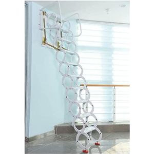 zolderladder Zolder Telescopische Ladder Muurladder Binnen- en Buitenvouwladder Thuis Verdikte Onzichtbare Ladder Zolderladder Antislip