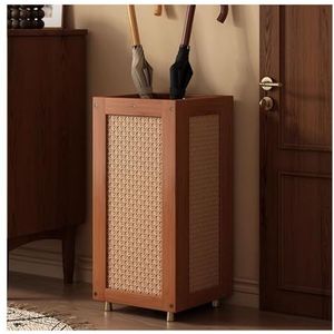 YFAURNDE Paraplurek-organizer Geschikt paraplustandaard, Paraplubakken,Paraplubak, opbergrek voor thuis, opbergrek, deur voor thuis, rotan, paraplubuis, handige afvoer