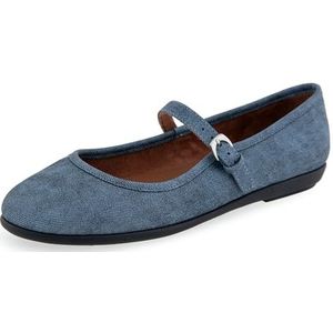 Aerosoles Vrouwen Baylee Mary Jane Flat, blauwe Jean getextureerde denim kunstleer, 9 UK