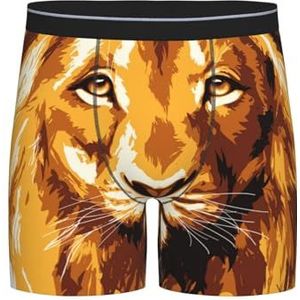 GRatka Boxer slips, heren onderbroek boxershorts, been boxer slips grappig nieuwigheid ondergoed, illustratie van de leeuwenkoning gedrukt, zoals afgebeeld, M