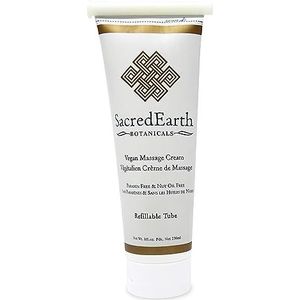 Sacred Earth Massage Cream-8oz Hervulbare Tube van Sacred Earth Botanicals