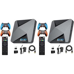 X2 Pro Retro gameconsole met 65.000+ geïntegreerde games, 4K UHD-uitgang, compatibel met 9.0 en emulators voor Arcade