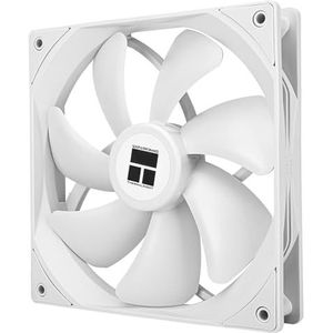 Thermalright TL-C14CW Krachtige CPU-PWM-ventilator, behuizingsventilator, pc-CPU-ventilator, 1500 rpm, CPU-ventilator, compatibel met desktop (140 mm, wit)