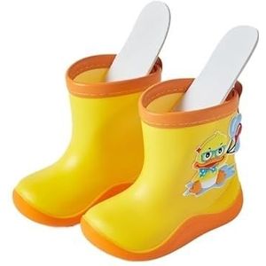 Rain Shoes For Boys And Girls, Rain Boots Waterproof Shoes, Non-slip Rain Boots(Color:Duckling,Size:17)