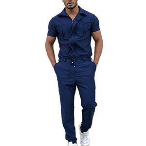 Heren Lange werkoveralls Reverskleding Overalls Werkkleding met korte mouwen Boilersuit Overall