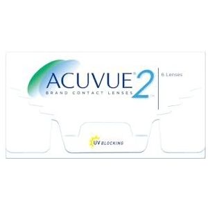 Acuvue 2 weeklenzen, zacht, 6 stuks/BC 8,7 mm/DIA 14/-12 dioptrie