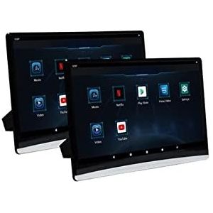 Draagbare dvd-speler voor videospelers op hoofdsteunen in auto's Hoofdsteun Auto Monitor IPS Touchscreen 1080P Auto Video Speler Universele Digitale Panel TV 4K Tablet HDMI in Uit met HD-roterend sche