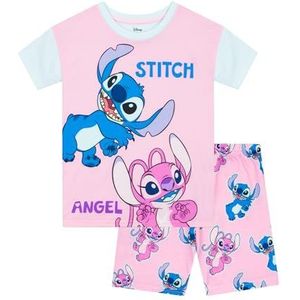 Disney Pyjama's | Lilo En Stitch Pyjamas | Korte Meisjes Pyjamaset | Stitch En Angel Meisjes Pyjamas | Roze 122