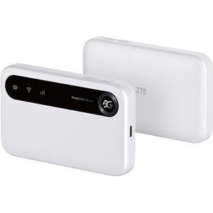 ZTE U50, 5G draagbaar WiFi-toegangspunt met SIMkaart, 5G modem-router tegen lage kosten voor 32 thuis/professionele apparaten, AX1800 WiFi 6, tot 32 apparaten