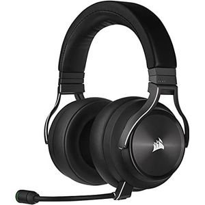 Corsair Virtuoso RGB Wireless High-Fidelity Gaming Headset (Slipstream technologie, 7.1 surround sound, iCUE RGB, voor PC, Xbox One, PS4, Switch en mobiele apparaten) carbon (gereviseerd)