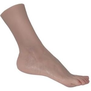 Vrouwelijke Mannequin Voet Model Realistische Siliconen Voeten Nagel Praktijk Manicure Art Fake Plastic Voet Fetish Levens J3910(Toes bone,1 Pair foot)