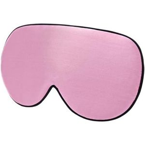 2 stuks moerbeizijde slaapmasker zachte blinddoek gladde ooghulp oogoogbescherming patch bandage comfort om te slapen (roze)