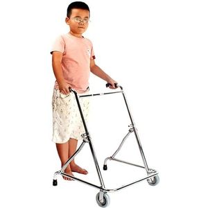 Looprekken, Hoogte 110-150 cm Stevige opvouwbare rechte wandelaar voor kinderen Revalidatie Training