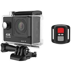 Actiecamera, Origineel 2 0mp Wifi Action Camera, Outdoor 1080P 60FPS 2.0 ""Ultra HD 4K, Mini-helmcamera, waterdichte sportcamera(Nero)