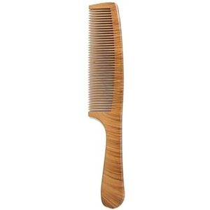 Natuurlijke perenbloesem kam gladde kam hoofdhuid massage anti wirwar bamboe houten kam anti-wirwar statische haarborstel salon tool (maat: F)