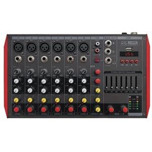 Audiomixer, 2/4/6-kanaals Professioneel Audiomixerconsolesysteem Met Blue Tooth USB DSP 48V Fantoomvoeding(NT8)