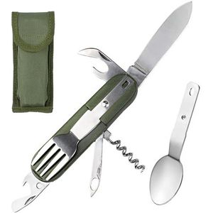 Opvouwbaar survival mes - 22cm - Met houten handvat